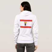 Vlag van Berlijn Hoodie (Achterkant volledig)