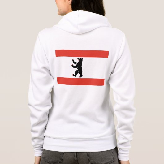 Vlag van Berlijn Hoodie (Achterkant)
