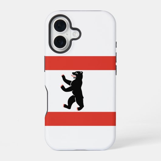 Vlag van Berlijn iPhone 16 Hoesje (Achterkant)