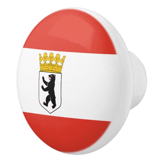 Vlag van Berlijn Keramische Knop (Rechts)