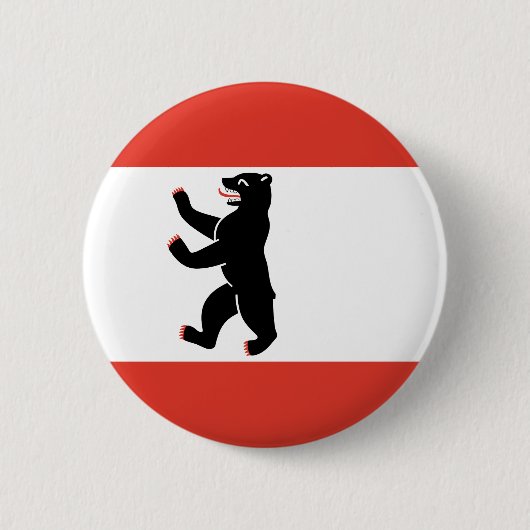 Vlag van Berlijn Knop Ronde Button 5,7 Cm (Voorkant)