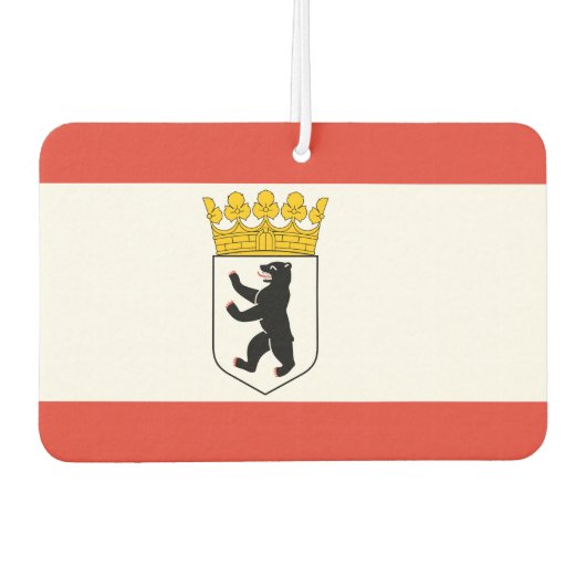 Vlag van Berlijn Luchtverfrisser (Voorkant)