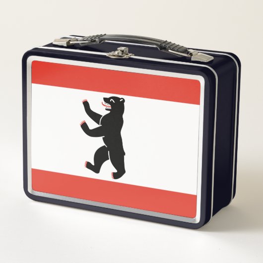 Vlag van Berlijn Metalen Lunch Box (Voorkant)