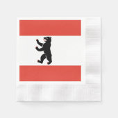 Vlag van Berlijn Napkins Servet (Voorkant)