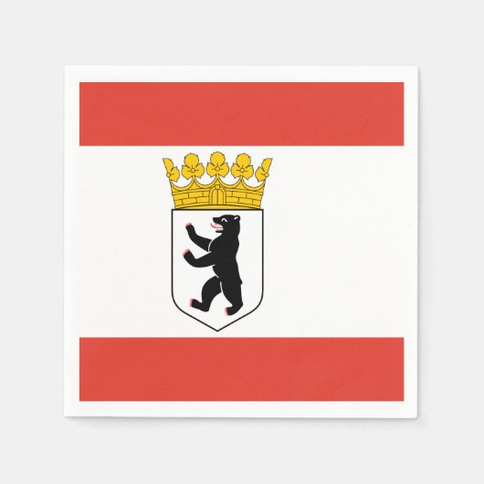 Vlag van Berlijn Napkins Servet (Voorkant)