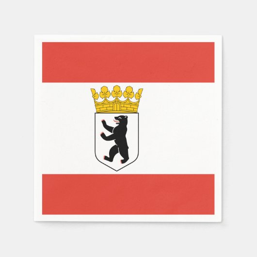 Vlag van Berlijn Napkins Servet (Voorkant)