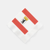 Vlag van Berlijn servetten (Hoek)