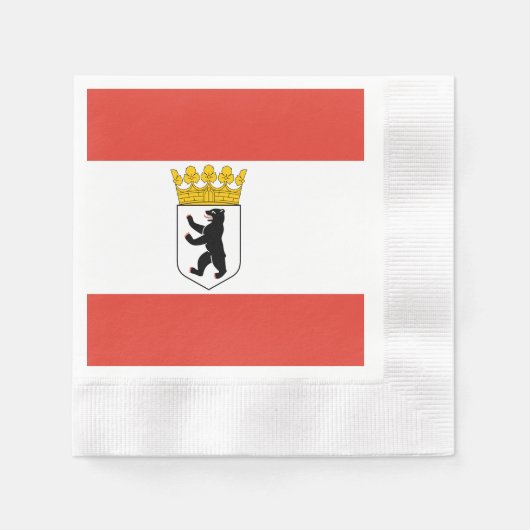 Vlag van Berlijn servetten (Voorkant)