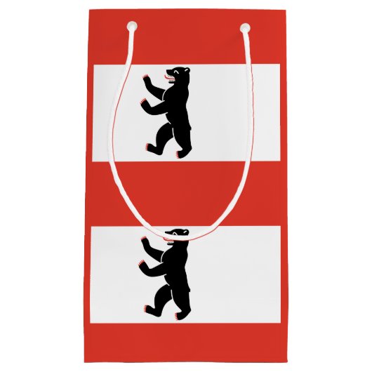 Vlag van Berlijn Small Gift Bag Klein Cadeauzakje (Voorkant)