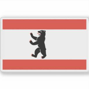 Vlag van Berlijn Sticker