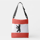 Vlag van Berlin Crossbody Bag Crossbody Tas (Voorkant)