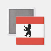 Vlag van Berlin Magnet (Voorkant / Achterkant)