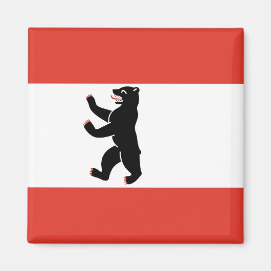 Vlag van Berlin Magnet (Voorkant)