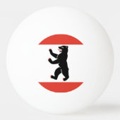 Vlag van Berlin Ping-Pong Ball (Voorkant)