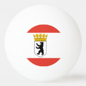 Vlag van Berlin Ping-Pong Ball (Voorkant)