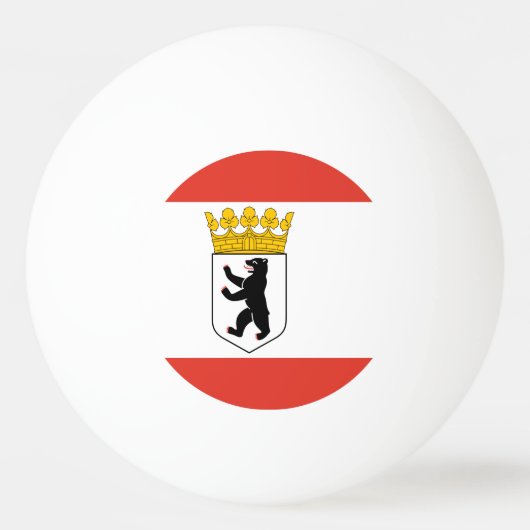 Vlag van Berlin Ping-Pong Ball (Achterkant)