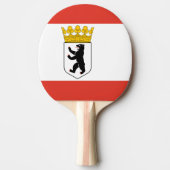 Vlag van Berlin Ping Pong Paddle Tafeltennisbatje (Voorkant)