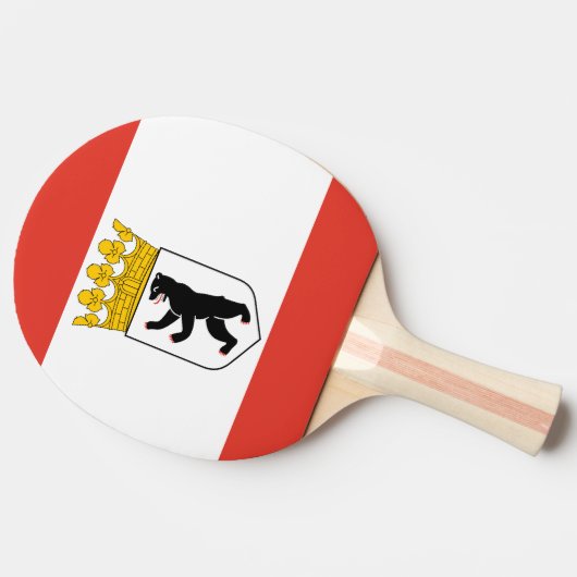 Vlag van Berlin Ping Pong Paddle Tafeltennisbatje (Zijkant)