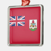 Vlag van Bermuda (Bermudiaans) (Caribische eilande Metalen Ornament (Links)