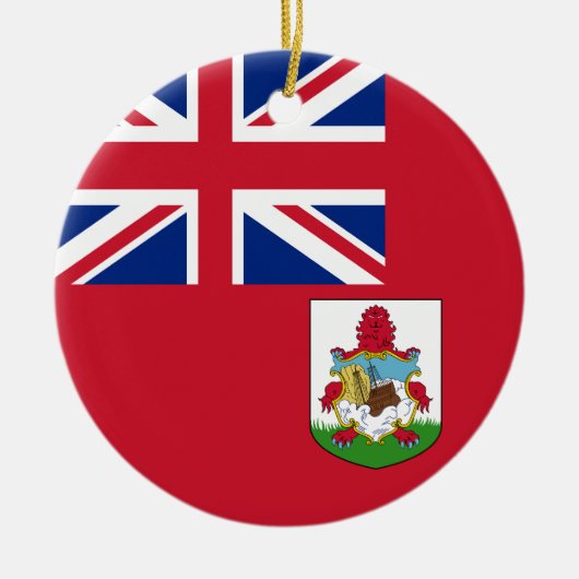 Vlag van Bermuda Keramisch Ornament (Voorkant)