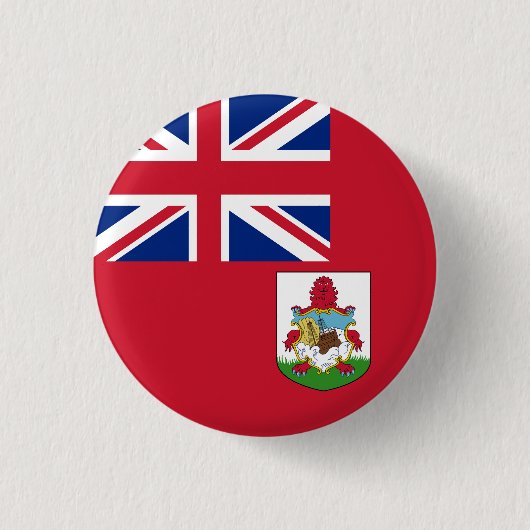 Vlag van Bermuda Ronde Button 3,2 Cm (Voorkant)