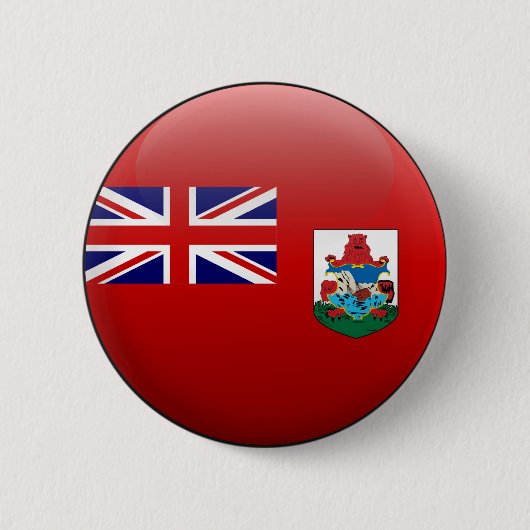 Vlag van Bermuda Ronde Button 5,7 Cm (Voorkant)