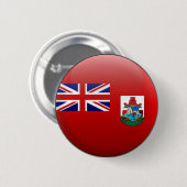 Vlag van Bermuda Ronde Button 5,7 Cm (Voorkant /achterkant)