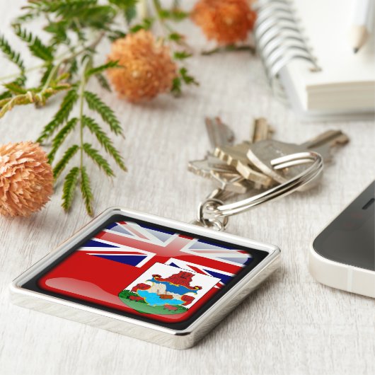 Vlag van Bermuda Sleutelhanger (Zijkant)