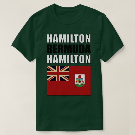 Vlag van Bermuda T-shirt (Design voorkant)