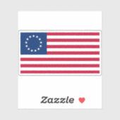 Vlag van Betsy Ross (1792) Sticker (Vel)