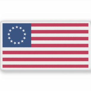 Vlag van Betsy Ross (1792) Sticker