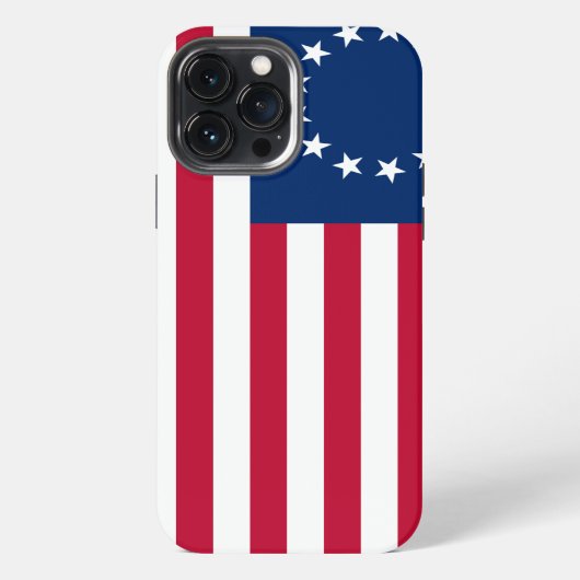 vlag van Betsy Ross iPhone Hoesje (Achterkant)