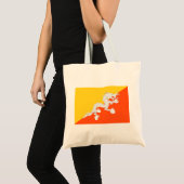 Vlag van Bhutan (Bhutan) (Donderdraak) Tote Bag (Voorkant (product))