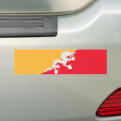 Vlag van Bhutan Bumpersticker (Op auto)