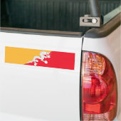 Vlag van Bhutan Bumpersticker (Op Truck)