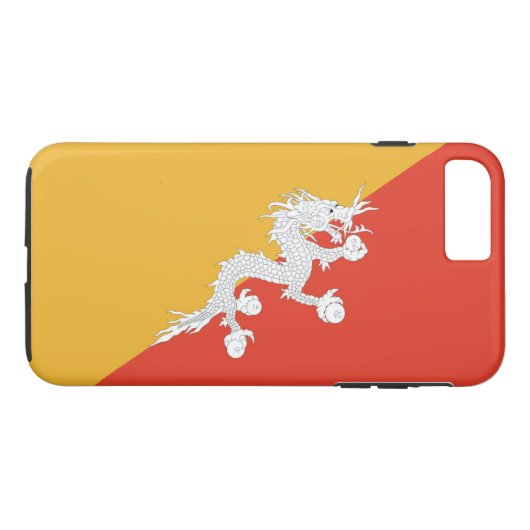 Vlag van Bhutan Case-Mate iPhone Case (Achterkant (Horizontaal))