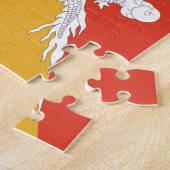 Vlag van Bhutan Foto Puzzle Legpuzzel (Zijkant)