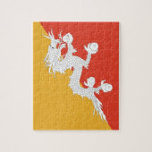 Vlag van Bhutan Foto Puzzle Legpuzzel (Verticaal)