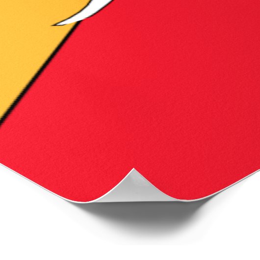 Vlag van Bhutan Poster (Hoek)