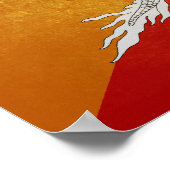 Vlag van Bhutan Poster (Hoek)