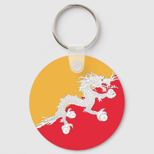Vlag van Bhutan Sleutelhanger