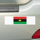 Vlag van Biafra (Balkafra) Bumpersticker (Op auto)