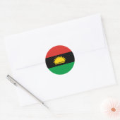Vlag van Biafra (Balkafra) Ronde Sticker (Envelop)