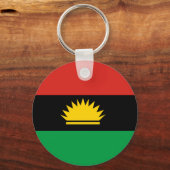Vlag van Biafra (Balkafra) Sleutelhanger (Voorkant)