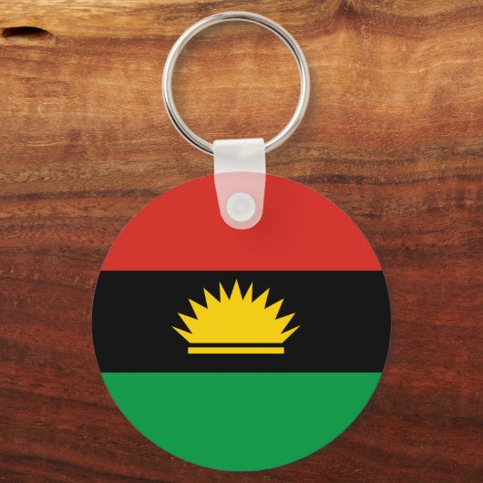 Vlag van Biafra (Balkafra) Sleutelhanger (Voorkant)