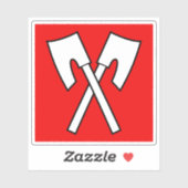 Vlag van Biel/Bienne, Zwitserland Sticker (Vel)