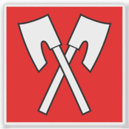 Vlag van Biel/Bienne, Zwitserland Sticker