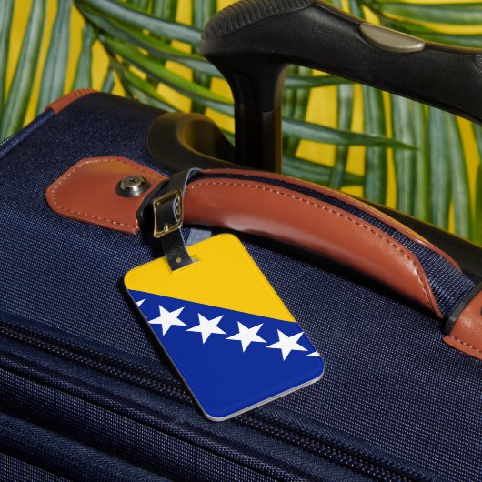 Vlag van BiH Bagagelabel (Voorkant Insitu 1)