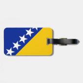 Vlag van BiH Bagagelabel (Achterkant horizontaal)