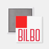 Vlag van Bilbao Magneet (Voorkant / Achterkant)